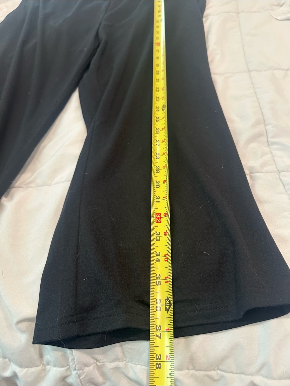 Black Lounge Pants with Gray Elastic Waistband - Picture 4 of 5